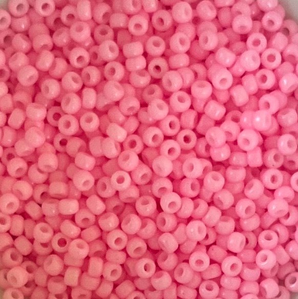 Rocailles Miyuki 11/0 - Opaque Dyed Cotton Candy Pink - 11-415