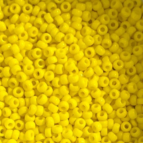 Rocailles Miyuki 11/0 - Opaque Yellow - 11-404