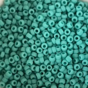 Rocailles Miyuki 11/0 - Opaque Matte Turquoise Green - 11-412F