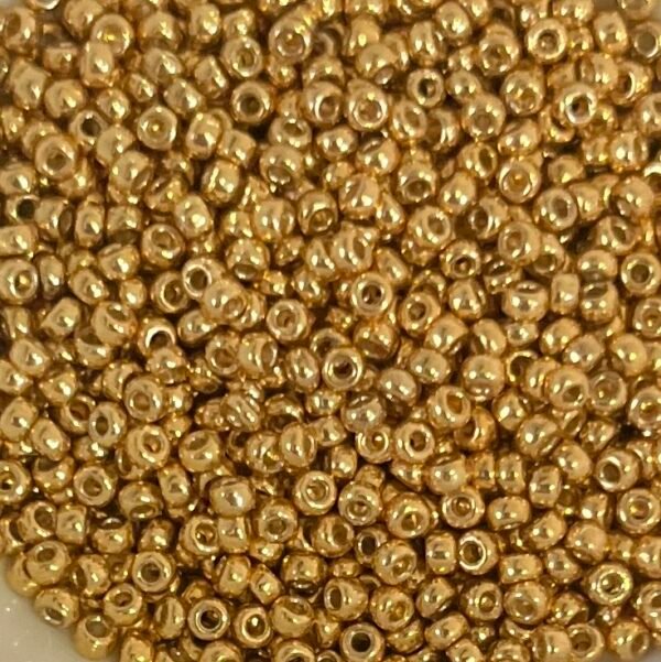 Rocailles Miyuki 11/0 - Duracoat Galvanized Gold - 11-4202