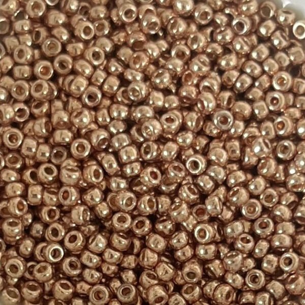 Rocailles Miyuki 11/0 - Duracoat Galvanized Champagne - 11-4204