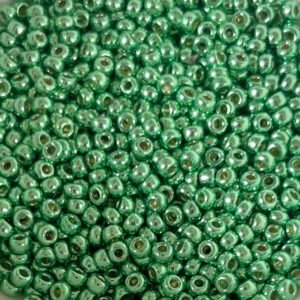 Rocailles Miyuki 11/0 - Duracoat Galvanized Dark Mint Green - 11-4214