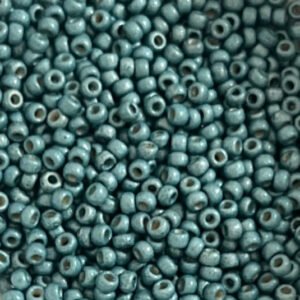 Rocailles Miyuki 11/0 - Duracoat Galvanized Matte Sea Foam - 11-4217F