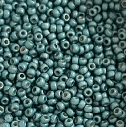 Rocailles Miyuki 11/0 - Duracoat Galvanized Matte Sea Foam - 11-4217F