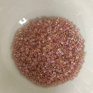 Delica Miyuki 11/0 - Dark Peach Lined Crystal ab  - DB54