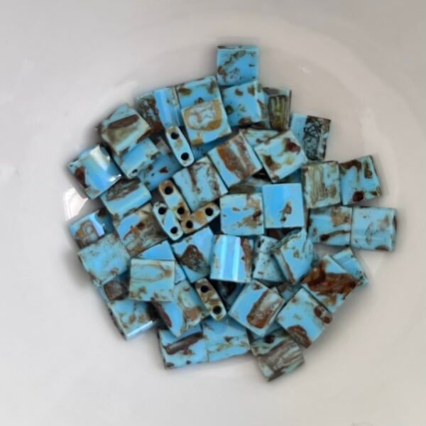 Tila Miyuki - Opaque Picasso Turquoise Blue - TL4514