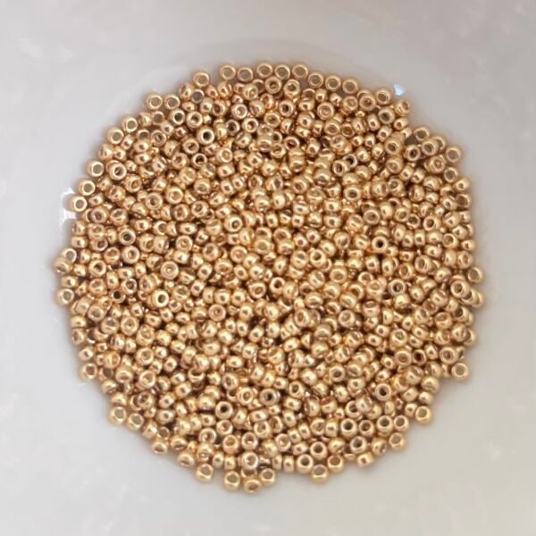 Rocailles Miyuki 15/0 - Duracoat Galvanized Gold - 15-4202