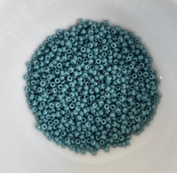 Rocailles Miyuki 15/0 - Duracoat Opaque Eucalyptus - 15-4481