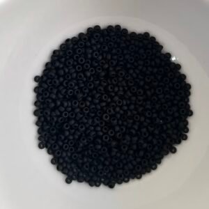 Rocailles Miyuki 15/0 - Opaque Matte Black - 15-401F