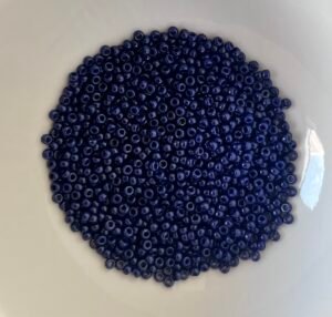 Rocailles Miyuki 15/0 - Duracoat Opaque Dyed Dark Navy Blue- 15-4494