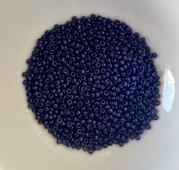Rocailles Miyuki 15/0 - Duracoat Opaque Dyed Dark Navy Blue- 15-4494