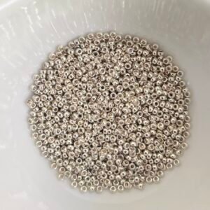 Rocailles Miyuki 15/0 - Duracoat Galvanized Silver - 15-4201