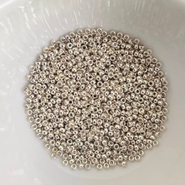 Rocailles Miyuki 15/0 - Duracoat Galvanized Silver - 15-4201