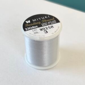 Bobine de 50 mètres de fil nylon Miyuki - diamètre 0,25 mm - réf. 03 - Silver