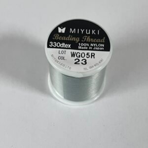 Fil nylon miyuki vert clair référence 23 bobine 50 mètres