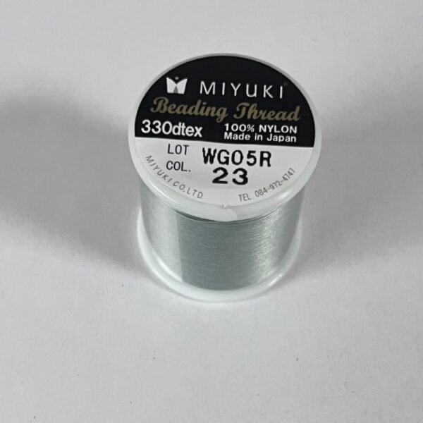 Fil nylon miyuki vert clair référence 23 bobine 50 mètres