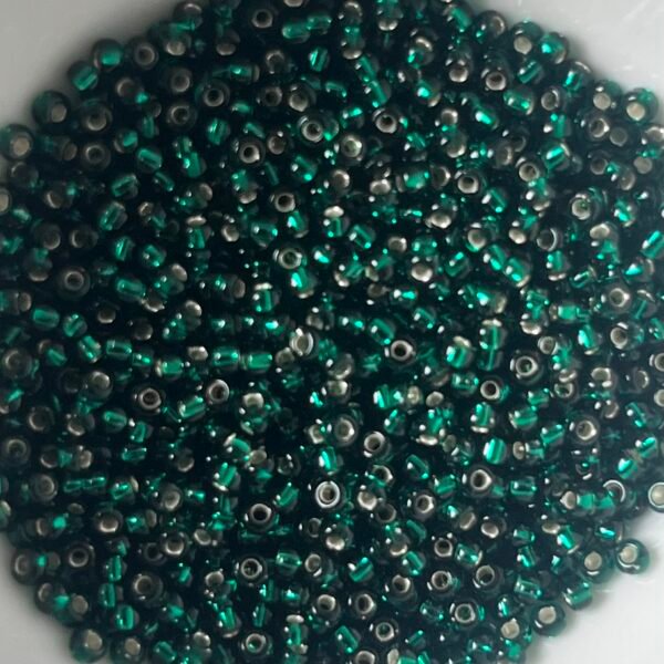 Rocailles Miyuki 11/0 Silverlined Dark Emerald 11-27